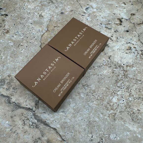 2X Anastasia Beverly Hills Cream Bronzer Cool Brown 30g / 1 Oz. NIB Sealed - Picture 3 of 10